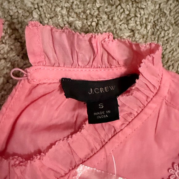 J. Crew NWT❗️Daisy Chain Pink Ruffled Women's Top - Picture 4 of 8